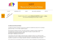 Desktop Screenshot of maison-poesie-poitiers.com