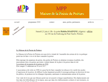 Tablet Screenshot of maison-poesie-poitiers.com
